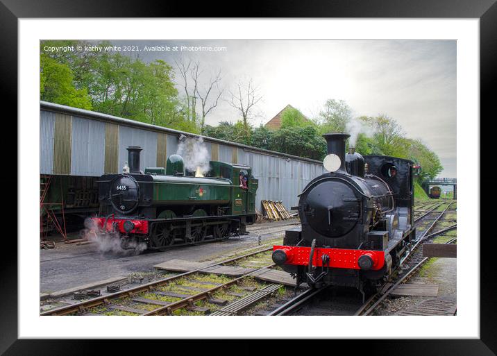 Launceston Steam Railway Framed Mounted Print by kathy white