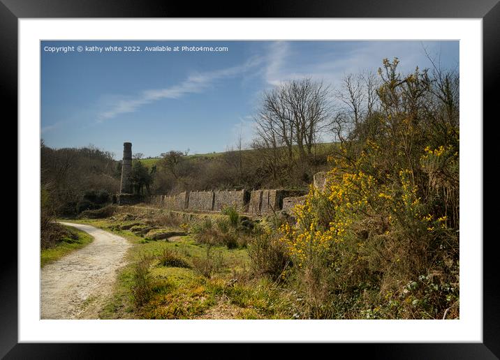 St Austell Cornwall,China clay, Framed Mounted Print by kathy white