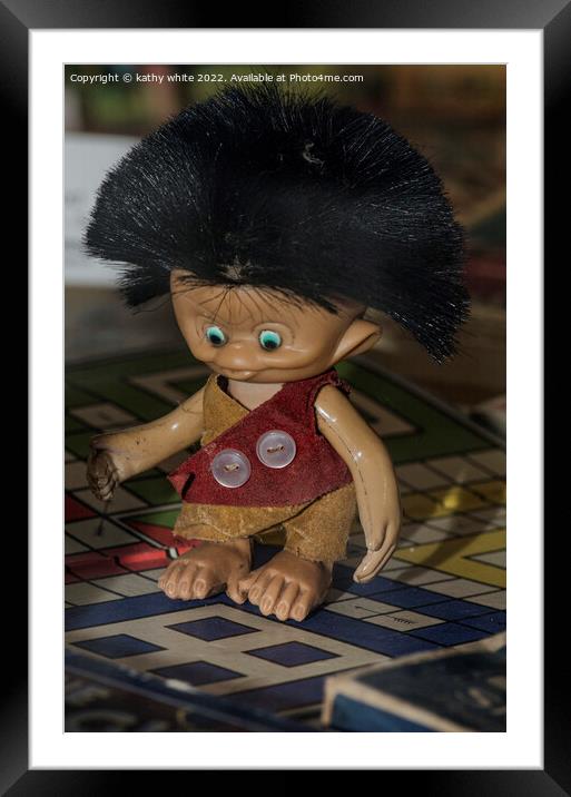  vintage troll dolls Framed Mounted Print by kathy white