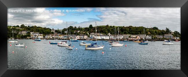 Falmouth,  Flushing Cornwall, Framed Print by kathy white