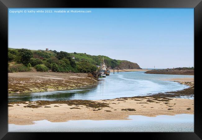 Hayle Beach Cornwall,Cornish beach  Framed Print by kathy white