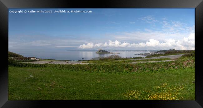  St Michaels mount Cornwall  Framed Print by kathy white