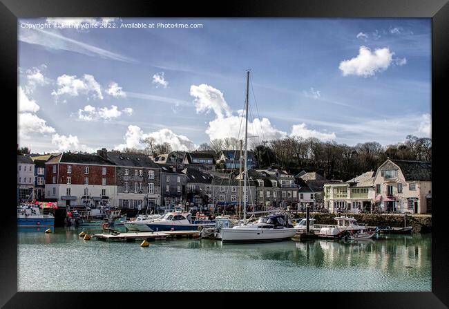 Padstow Harbour.Cornwall Framed Print by kathy white