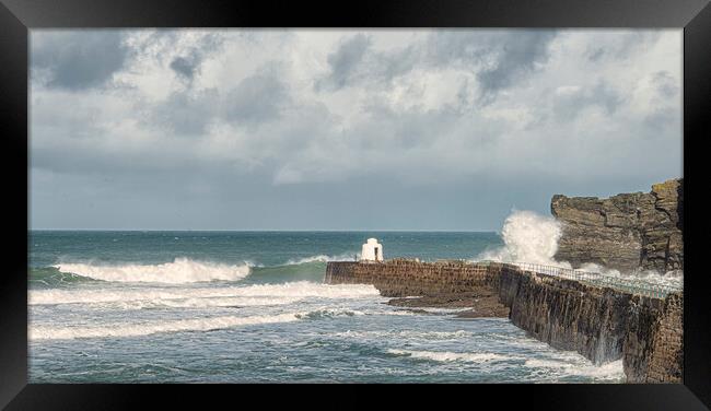 Portreath Pepperpot  Framed Print by kathy white