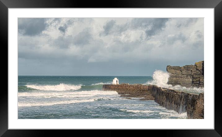 Portreath Pepperpot  Framed Mounted Print by kathy white