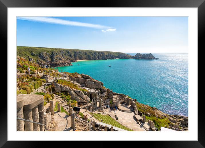 Minack Theatre, Porthcurno, Cornwall Framed Mounted Print by kathy white