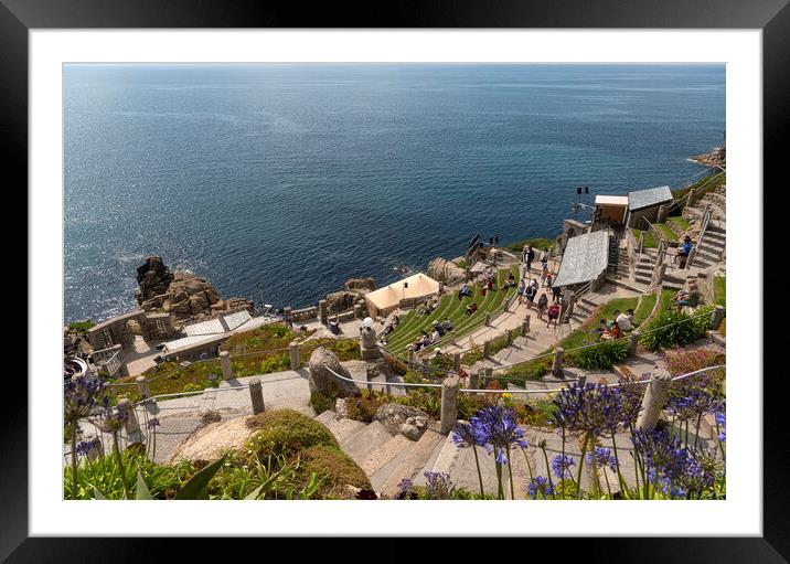 Minack Theatre, Porthcurno, Cornwall Framed Mounted Print by kathy white