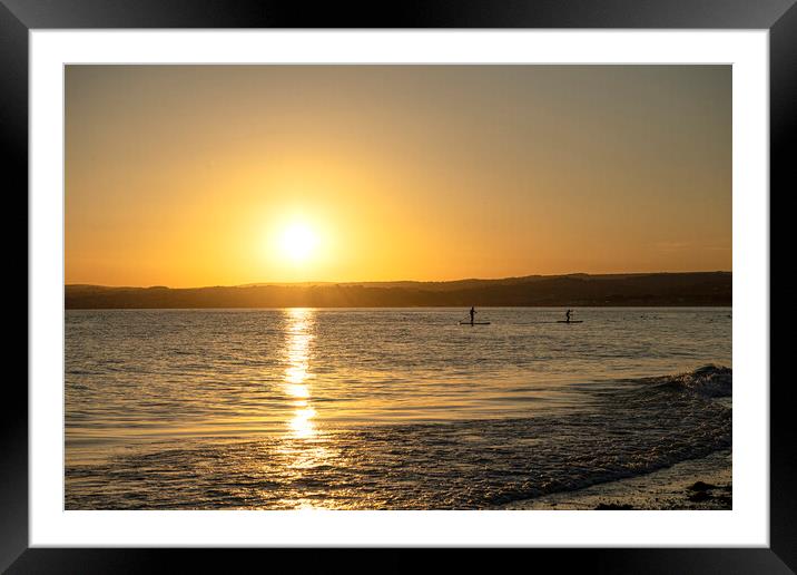 Stand Up Paddle Boards  Framed Mounted Print by kathy white