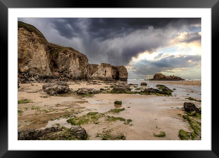  Perranporth  Cornwall Framed Mounted Print by kathy white