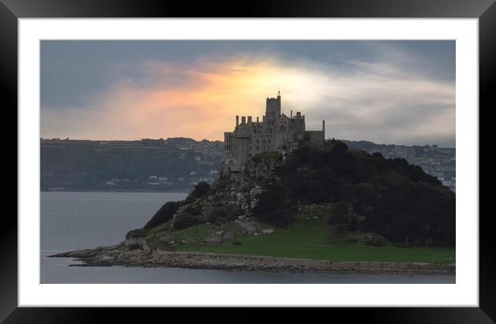 Flying the flag at half mask for the Queen Framed Mounted Print by kathy white