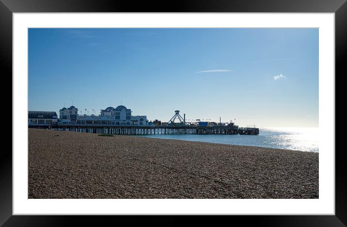South Parade Pier Porstmouth Framed Mounted Print by kathy white