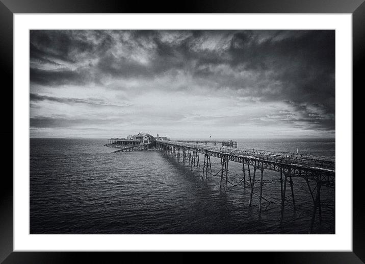 Birnbeck Pier near Weston-Super-mare, Framed Mounted Print by kathy white