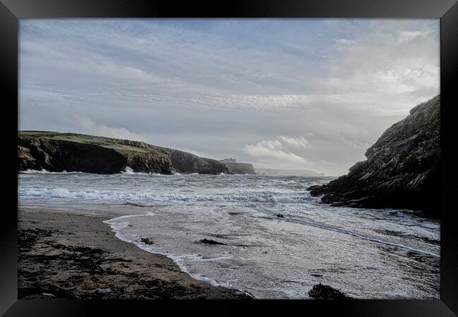 Church Cove Cornwall Framed Print by kathy white