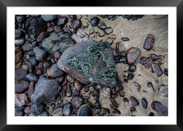  Kynance Cove  Cornwall, Serpentine Rock, The Lizard, Cornwall.  Framed Mounted Print by kathy white