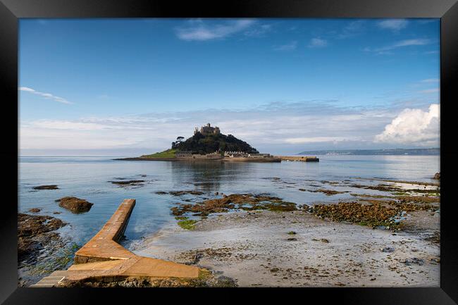 Majestic St Michaels Mount Framed Print by kathy white