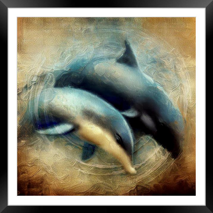just the two of us Framed Mounted Print by kathy white