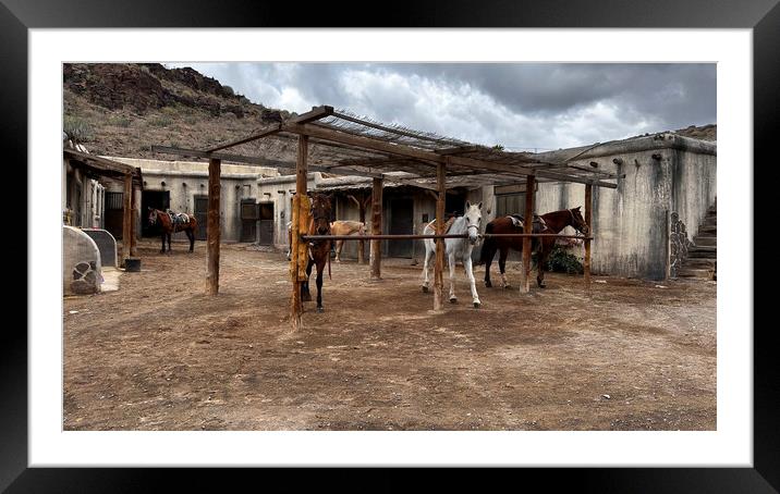 Ok corral,old west Framed Mounted Print by kathy white