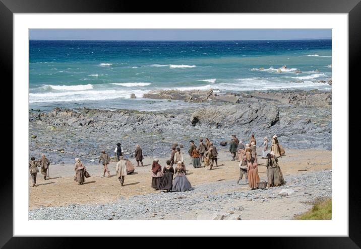 The Cast of Poldark Framed Mounted Print by kathy white