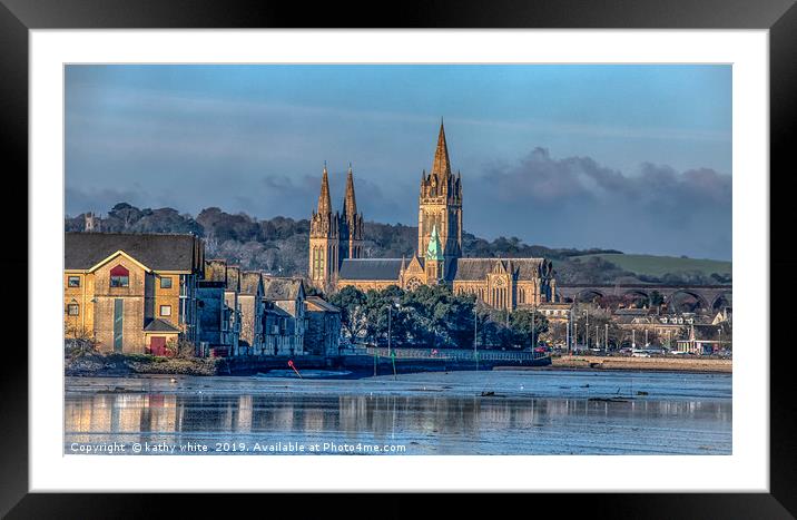 Truro Cathedral Cornwall Framed Mounted Print by kathy white