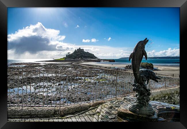 St Michael's Mount Cornwall  Framed Print by kathy white