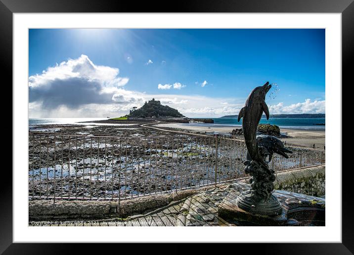 St Michael's Mount Cornwall  Framed Mounted Print by kathy white