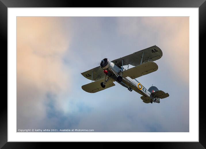 Royal Navy Fairey Swordfish airplane,plane Framed Mounted Print by kathy white