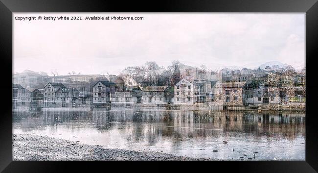 Truro Cornwall cold frosty morning Framed Print by kathy white