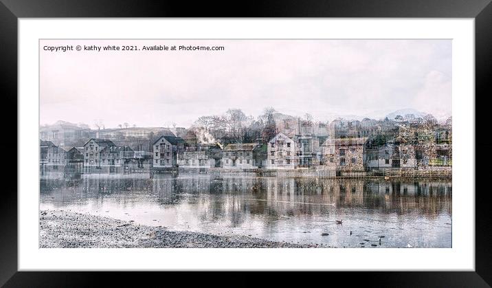 Truro Cornwall cold frosty morning Framed Mounted Print by kathy white
