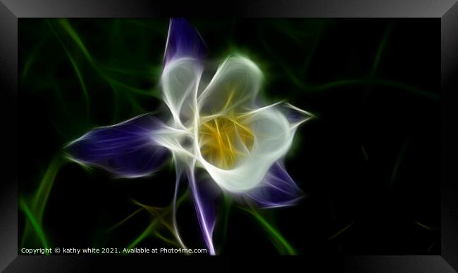white yellow purple flower,Daffodil,mother's day,f Framed Print by kathy white