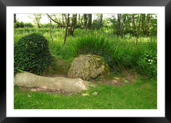 The Mud Maid, Lost Gardens of Heligan, Cornwall  Framed Mounted Print by kathy white