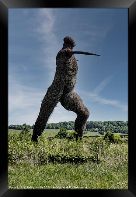 Majestic Willow Man Framed Print by kathy white