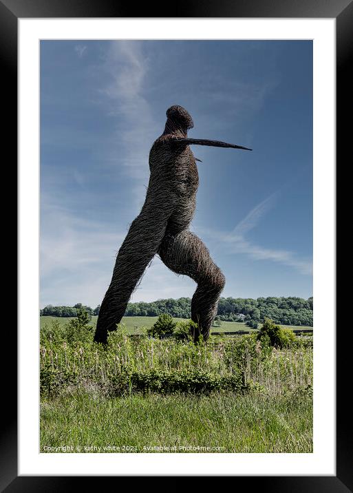 Majestic Willow Man Framed Mounted Print by kathy white