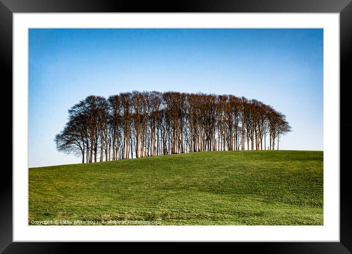 Nearly Home Trees, Coming home trees, tree, Framed Mounted Print by kathy white