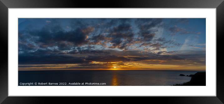 Early Sunrise at Whitby Framed Mounted Print by Lrd Robert Barnes