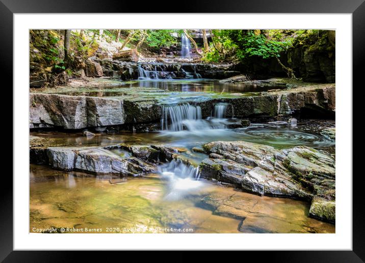 Gibson's Cave & Summerhill Force Framed Mounted Print by Lrd Robert Barnes