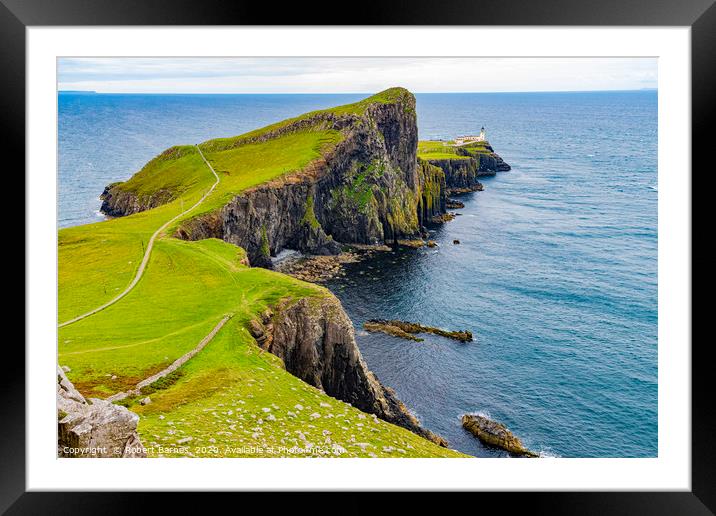 Neist Point Lighthouse Framed Mounted Print by Lrd Robert Barnes