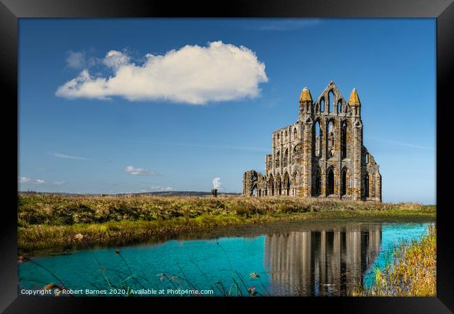 Whitby Abbey Reflections Framed Print by Lrd Robert Barnes