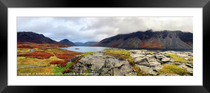 Wastwater Lake in Autumn Framed Mounted Print by Lrd Robert Barnes