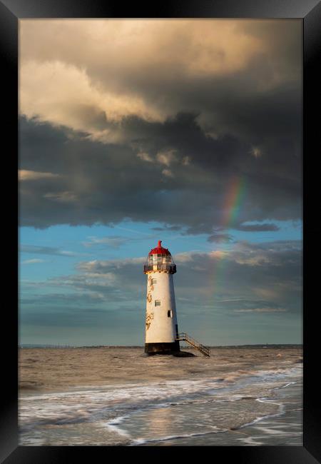 Talacre Lighthouse Framed Print by Daniel kenealy