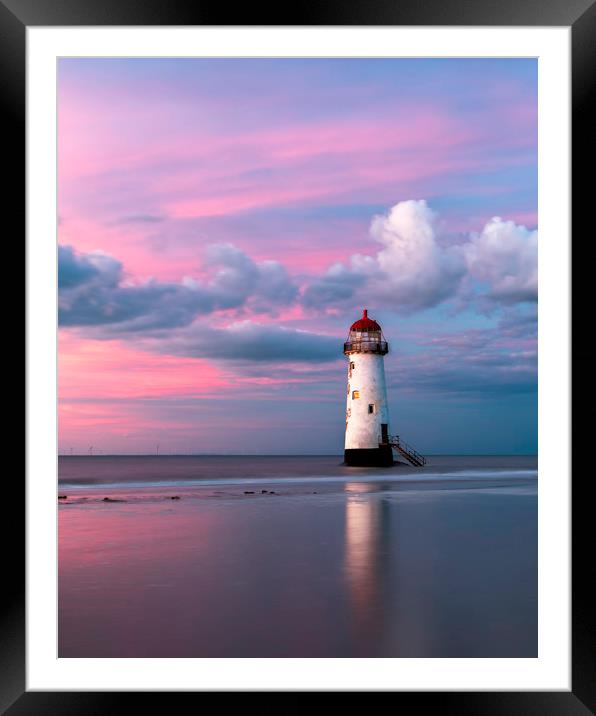 Point of Ayr lighthouse Framed Mounted Print by Daniel kenealy
