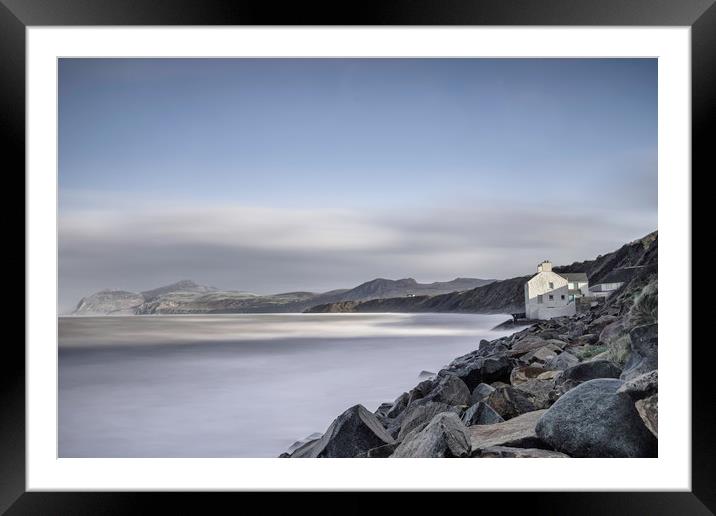 Porth Dinllaen Bay Long Exposure Framed Mounted Print by Palombella Hart