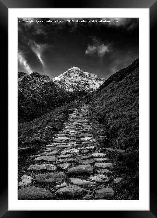 Miners Track, Snowdon Framed Mounted Print by Palombella Hart