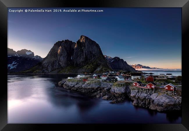 Hamnoy Village Framed Print by Palombella Hart