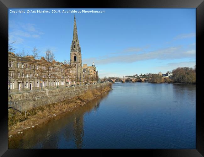 Perth, River Tay, Scotland Framed Print by Ant Marriott