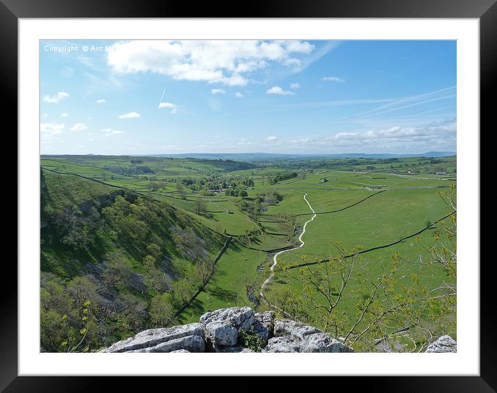 Malham Cove, Yorks Framed Mounted Print by Ant Marriott