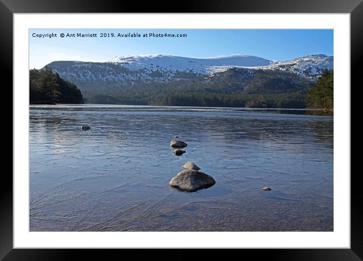 Loch Morlich, Scotland. Framed Mounted Print by Ant Marriott