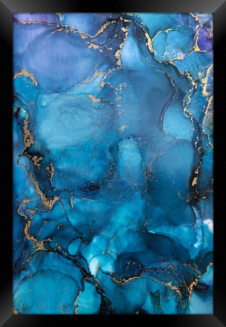 Blue Waves Framed Print by Steffen Gierok-Latniak