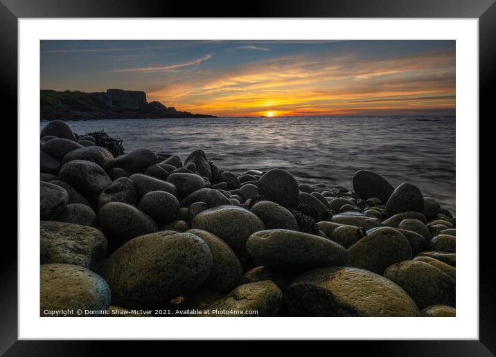 Cobbles at sunset Framed Mounted Print by Dominic Shaw-McIver
