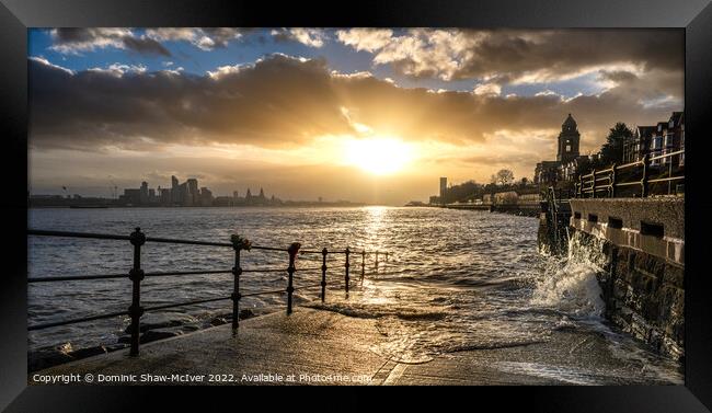 River Mersey Sunrise Framed Print by Dominic Shaw-McIver