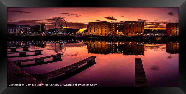 Salthouse Dock Reflections Framed Print by Dominic Shaw-McIver
